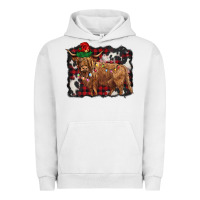 Pigment Lunar Rock christmas highland cow Urban Hoodie - BarkalooDesign