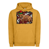 Pigment Peanut Butter christmas highland cow Urban Hoodie - BarkalooDesign