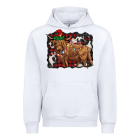 White christmas highland cow Urban Hoodie - BarkalooDesign
