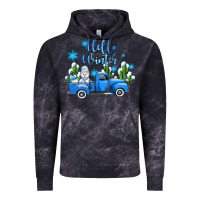 Cloud Black hello winter with sniwman and  truck Vintage Hoodie - AdoDesignShop