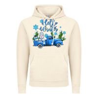 Vintage Artic hello winter with sniwman and  truck Vintage Hoodie - AdoDesignShop