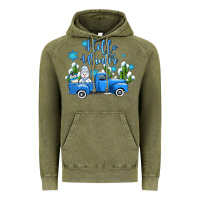 Vintage Olive hello winter with sniwman and  truck Vintage Hoodie - AdoDesignShop