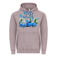 Vintage Zinc hello winter with sniwman and  truck Vintage Hoodie - AdoDesignShop