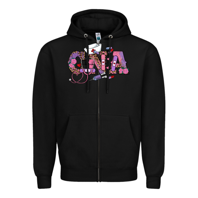 Valentines Day Cna Zipper Hoodie by RanaPortraitStore | Teevron
