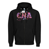 Black valentines day cna Zipper Hoodie - RanaPortraitStore
