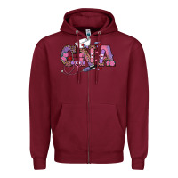 Burgundy valentines day cna Zipper Hoodie - RanaPortraitStore