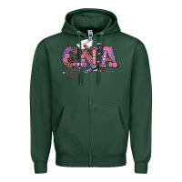 Sports Green valentines day cna Zipper Hoodie - RanaPortraitStore
