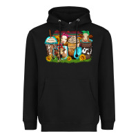 Black heifers coffee cups Heavyweight Hoodie - Zillion Design Studio