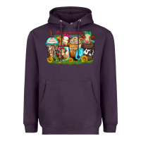 Plum heifers coffee cups Heavyweight Hoodie - Zillion Design Studio