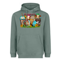 Sage heifers coffee cups Heavyweight Hoodie - Zillion Design Studio