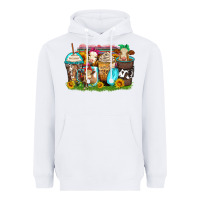White heifers coffee cups Heavyweight Hoodie - Zillion Design Studio