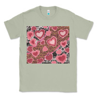 Matcha valentines day hearts with leopard and cowhide Classic Tee - RanaPortraitStore