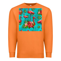 Carrot flamingo seamless pattern Premium Sweatshirt - HRA Design Shop