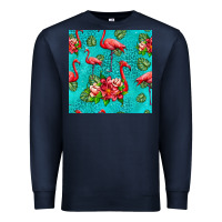 Flamingo Seamless Pattern Premium Sweatshirt | Teevron