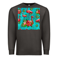 Smoke flamingo seamless pattern Premium Sweatshirt - HRA Design Shop