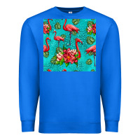 True Royal flamingo seamless pattern Premium Sweatshirt - HRA Design Shop