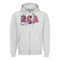 Dove Grey valentines day Zipper Hoodie - RanaPortraitStore
