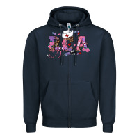 Navy valentines day Zipper Hoodie - RanaPortraitStore