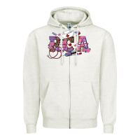Oatmeal Heather valentines day Zipper Hoodie - RanaPortraitStore