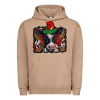 Pigment Burro christmas black and white baby cow Urban Hoodie - BarkalooDesign