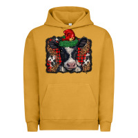 Pigment Peanut Butter christmas black and white baby cow Urban Hoodie - BarkalooDesign