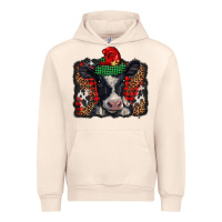 Sandshell christmas black and white baby cow Urban Hoodie - BarkalooDesign