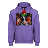 Tulip christmas black and white baby cow Urban Hoodie - BarkalooDesign