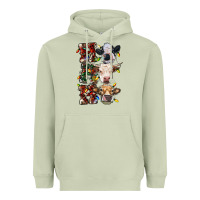 Matcha hohoho cows Heavyweight Hoodie - RanaPortraitStore