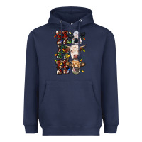 Navy hohoho cows Heavyweight Hoodie - RanaPortraitStore