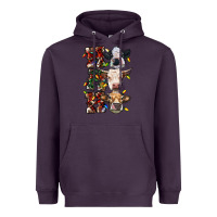 Plum hohoho cows Heavyweight Hoodie - RanaPortraitStore