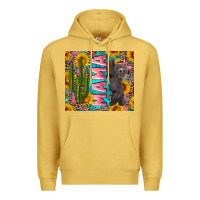 Antique Gold western mama with baby bear Premium Hoodie - Artiststas