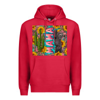 Cardinal western mama with baby bear Premium Hoodie - Artiststas