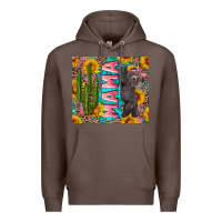 Coffee western mama with baby bear Premium Hoodie - Artiststas