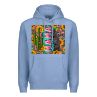 Colony Blue western mama with baby bear Premium Hoodie - Artiststas