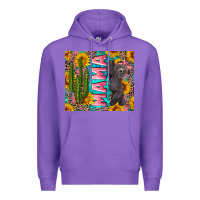Purple western mama with baby bear Premium Hoodie - Artiststas