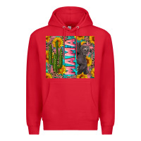 Red western mama with baby bear Premium Hoodie - Artiststas