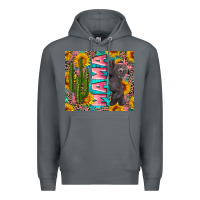 Rock western mama with baby bear Premium Hoodie - Artiststas