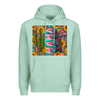 Seafoam western mama with baby bear Premium Hoodie - Artiststas