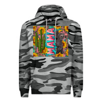 Slate Camo western mama with baby bear Premium Hoodie - Artiststas