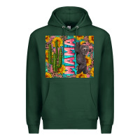 Sports Green western mama with baby bear Premium Hoodie - Artiststas