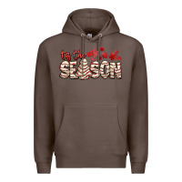 Coffee tis the season with christmas cake Premium Hoodie - AdoDesignShop