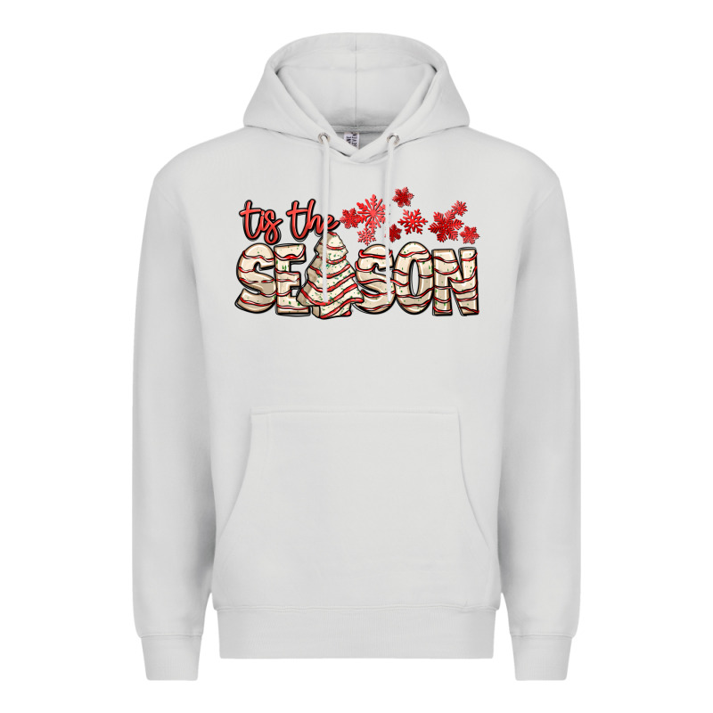 Tis The Season With Christmas Cake Premium Hoodie by AdoDesignShop | Teevron