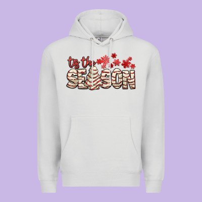 Tis The Season With Christmas Cake Premium Hoodie Designed By Adodesignshop
