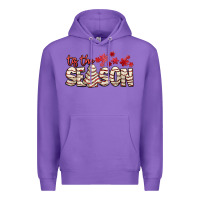 Purple tis the season with christmas cake Premium Hoodie - AdoDesignShop