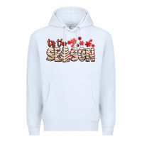 White tis the season with christmas cake Premium Hoodie - AdoDesignShop