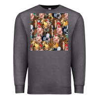 Charcoal Heather western farm animals seamless pattern Premium Sweatshirt - HRA Design Shop