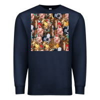 Navy western farm animals seamless pattern Premium Sweatshirt - HRA Design Shop