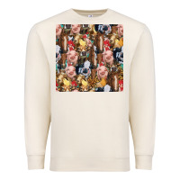 Sandshell western farm animals seamless pattern Premium Sweatshirt - HRA Design Shop