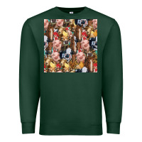 Sports Green western farm animals seamless pattern Premium Sweatshirt - HRA Design Shop