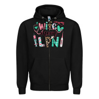Black wife mom lpn licensed practical nurse Zipper Hoodie - RanaPortraitStore